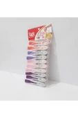 Renkli Çiçekler Renkli Plastik Mandal 8.5x3.5 CM - 5