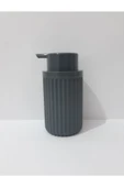 Renkli Çiçekler Sabunluk Gri Renk Plastik Sıvı Sabunluk - 1