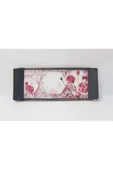 Renkli Çiçekler Dikdörtgen Mini Desenli Kahve Tepsi 28.5X11.5 CM Sunum Tepsis - 3
