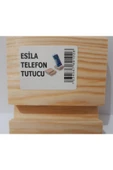 Renkli Çiçekler Telefon Tutucu 2 Adet Ahşap Masaüstü Telefon Tutucu - 3