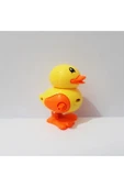 Renkli Çiçekler Oyuncak Yürüyen Kurmalı Ördek - 5