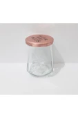 Renkli Çiçekler 500ml Cam Kavanoz Kuru ve Sıvı Gıda Saklama Kavanozu - 5