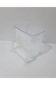 Renkli Çiçekler Gıda Saklama Kabı 1350ml Kapaklı Şeffaf Erzak Saklama Kabı Erzak Kavanozu Kavanoz - 2