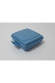 Renkli Çiçekler Beslenme Kutusu Okul Için Mini Kare Beslenme Kabı 13x13x6 Cm - 2