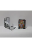 Renkli Çiçekler Ayna Metal Çanta Aynası Dikdörtgen Ayna - 2