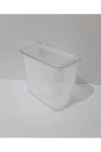 Renkli Çiçekler Gıda Saklama Kabı 1350ml Kapaklı Şeffaf Erzak Saklama Kabı Erzak Kavanozu Kavanoz - 4