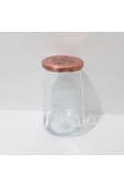 Renkli Çiçekler 1000ml Cam Kavanoz Kuru ve Sıvı Gıda Saklama Kavanozu - 6