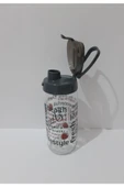 Renkli Çiçekler Cam Suluk 500ml Su Matarası Matara - 6