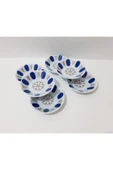 Renkli Çiçekler Melamin Çay Tabak 6 Adet Melamin Çay Tabağı - 3