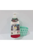 Renkli Çiçekler Sünger Hazneli Plastik Sıvı Sabunluk - 6