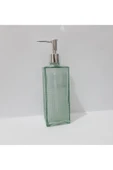 Renkli Çiçekler 500 ML Renkli  Cam Sıvı Sabunluk - 4