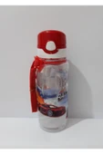 Renkli Çiçekler Suluk 500ml Askılı Şeffaf Su Matarası - 1