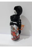 Renkli Çiçekler Suluk 500ml Askılı Şeffaf Su Matarası - 4