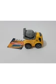 Renkli Çiçekler Mini Oyuncak Iş Makinesi Çek Bırak Mikser 7x4.5x6.5 Cm - 2