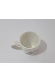 Renkli Çiçekler Porselen Kupa Çay Neskafe Meşrubat Su Kupası - 5