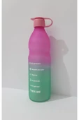 Renkli Çiçekler 1000 ML Cam Suluk Su Matarası Matara - 4