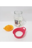 Renkli Çiçekler 1000 ML Narenciye Sıkacağı Cam Limonluk Limon Portakal Greyfurt İçin - 5