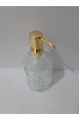 Renkli Çiçekler Sabunluk 450ml Desenli Cam Sıvı Sabunluk - 4