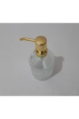 Renkli Çiçekler Sabunluk 450ml Desenli Cam Sıvı Sabunluk - 5