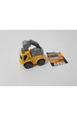 Renkli Çiçekler Oyuncak Iş Makinesi Çek Bırak Mini Kepçe 7x4x6 Cm - 1
