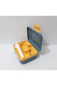 Renkli Çiçekler Beslenme Kabı 19x14x7 CM Okul İçin Bölmeli Beslenme Kutusu - 4