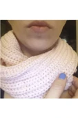 Renkli Çiçekler Yeni Örme Daire Yün Eşarp Şal Kadınlar Moda Sonbahar Kış Aksesuarları Yüksek Kalite - 2