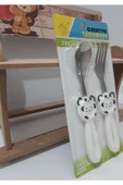 Renkli Çiçekler Bebek Çocuk Için Sevimli Karikatür Çatak Kaşık - 1