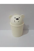 Renkli Çiçekler Kopya - Çocuk Odası Mini Masaüstü Çöp Kovası - 6