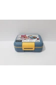Renkli Çiçekler Beslenme Kabı 19x14x7 CM Okul İçin Bölmeli Beslenme Kutusu - 7