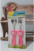 Renkli Çiçekler Bebek Çocuk Için Sevimli Karikatür Çatak Kaşık - 1