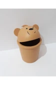 Renkli Çiçekler Kopya - Çocuk Odası Mini Masaüstü Çöp Kovası - 1