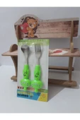 Renkli Çiçekler Bebek Çocuk Için Sevimli Karikatür Çatak Kaşık - 1