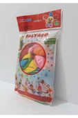 Renkli Çiçekler Palyaço Balon Seti 30 Adet Balon + Aksesuar - 3