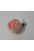 Renkli Çiçekler Mermer Desenli Porselen Yuvarlak Sıvı Sabunluk 15 Cm - 3