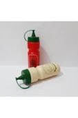 Renkli Çiçekler Ketçap Mayonez Şişesi 650ml 2 Adet - 3