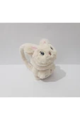 Renkli Çiçekler Peluş Kulaklık Tavşan Figürlü Çocuk Kulaklığı - 1