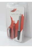 Renkli Çiçekler Manikür Seti 3 Parça Set - 4