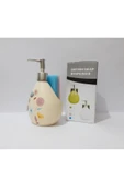 Renkli Çiçekler Desenli Porselen Sıvı Sabunluk 500ml - 5