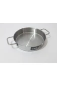 Renkli Çiçekler 20 cm Kulplu Çelik Sahan Yemek Isıtma Yemek Saklama Sahanı - 1
