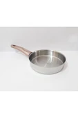 Renkli Çiçekler 20 CM Çelik Tava Yemek Isıtma ve Sos Tavası - 2