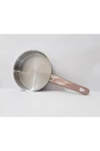 Renkli Çiçekler 20 CM Çelik Tava Yemek Isıtma ve Sos Tavası - 4