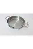 Renkli Çiçekler 20 cm Kulplu Çelik Sahan Yemek Isıtma Yemek Saklama Sahanı - 3