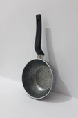 Renkli Çiçekler 12 Cm Derin Çorba Süt Yemek Isıtma Ve Sos Tavası Granit Mini Tava Ev Ofis Için - 3