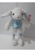 Renkli Çiçekler 33 Cm Peluş Sevimli Tavşan - 4
