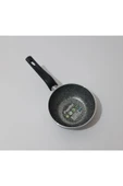 Renkli Çiçekler 12 Cm Derin Çorba Süt Yemek Isıtma Ve Sos Tavası Granit Mini Tava Ev Ofis Için - 5