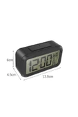 Renkli Çiçekler Dijital Led Çalar Saat Büyük Ekran Sıcaklık Göstergesi Alarm Tarih Saat - 4