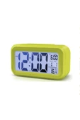 Renkli Çiçekler Dijital Led Çalar Saat Büyük Ekran Sıcaklık Göstergesi Alarm Tarih Saat - 1