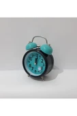Renkli Çiçekler Saat Masa Saati Yuvarlak Mini Çalar Saat - 7
