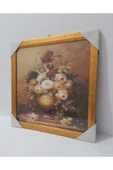 Renkli Çiçekler Çerçeveli Resim Tablo Ev Için Dekorasyon 31.5x31.5 Cm - 2