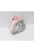 Renkli Çiçekler Unicorn Desenli Metal Kilitli Kumbara Çocuklar İçin Hediye - 5